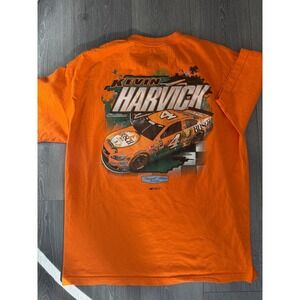 NASCAR Kevin Harvick 4 Busch Beer Stewart-Haas Racing Orange T-Shirt Mens XL